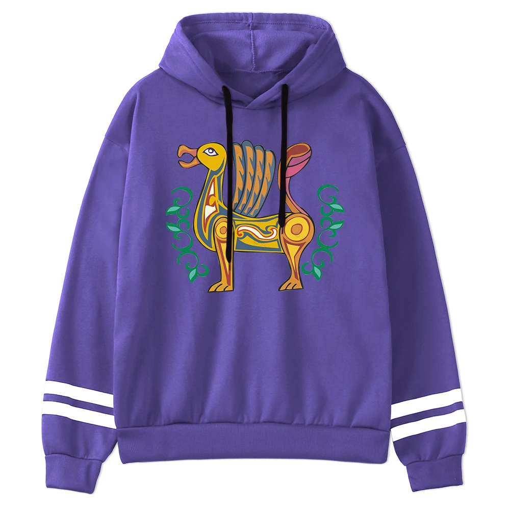 

Magic Animal Printing Sweatshirt Woman With Hood Long Sleeve Warm Harajuku Women's Clothing Fashion Aesthetic Hoodie Women