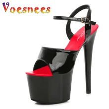 Brand New Sexy Strippers Dance Shoes Women Catwalk Show Sandals 13 15 17 CM High Heels Platform Girls Shoe Party Club Drop Sales