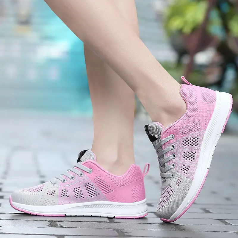 Женская обувь для бега дышащая повседневная Легкая удобная спортивная