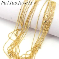 20pcs fashion metal ball bead chains bulk mix color link chains for diy necklaces jewelry making supplies