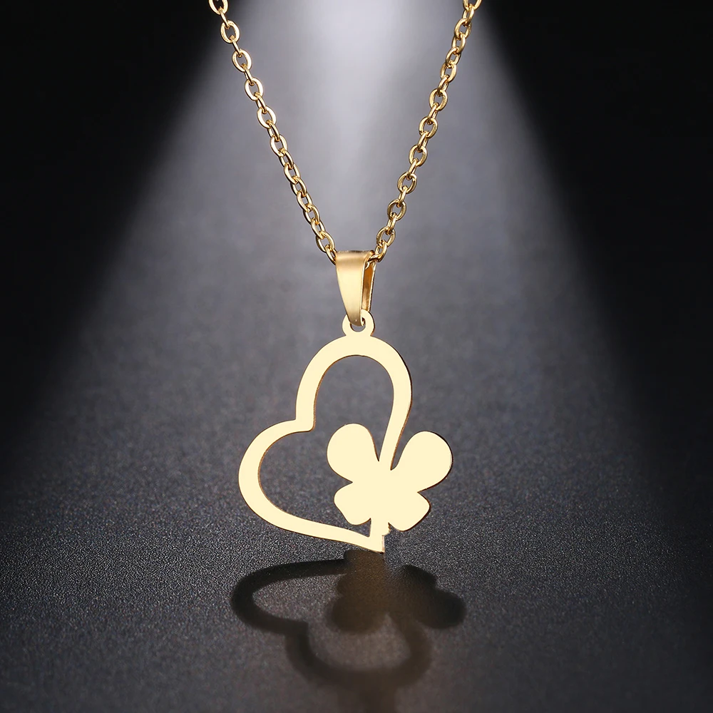 Ожерелье из нержавеющей стали для мужчин и женщин ожерелье с подвеской в виде