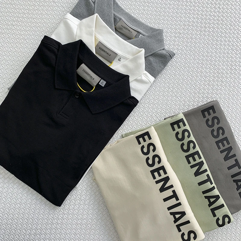 

Oversized Essentials POLO T-Shirt 100%1:1 Summer Essentials Cotton Polo T-Shirt Unisex Loose Quality Movement Cotton POLO Tees