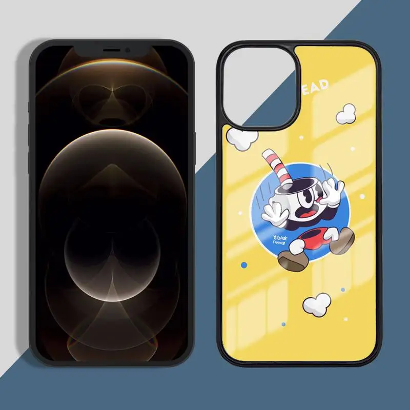 

Cuphead game Phone Case PC for iPhone 11 12 pro XS MAX 8 7 6 6S Plus X 5S SE 2020 XR