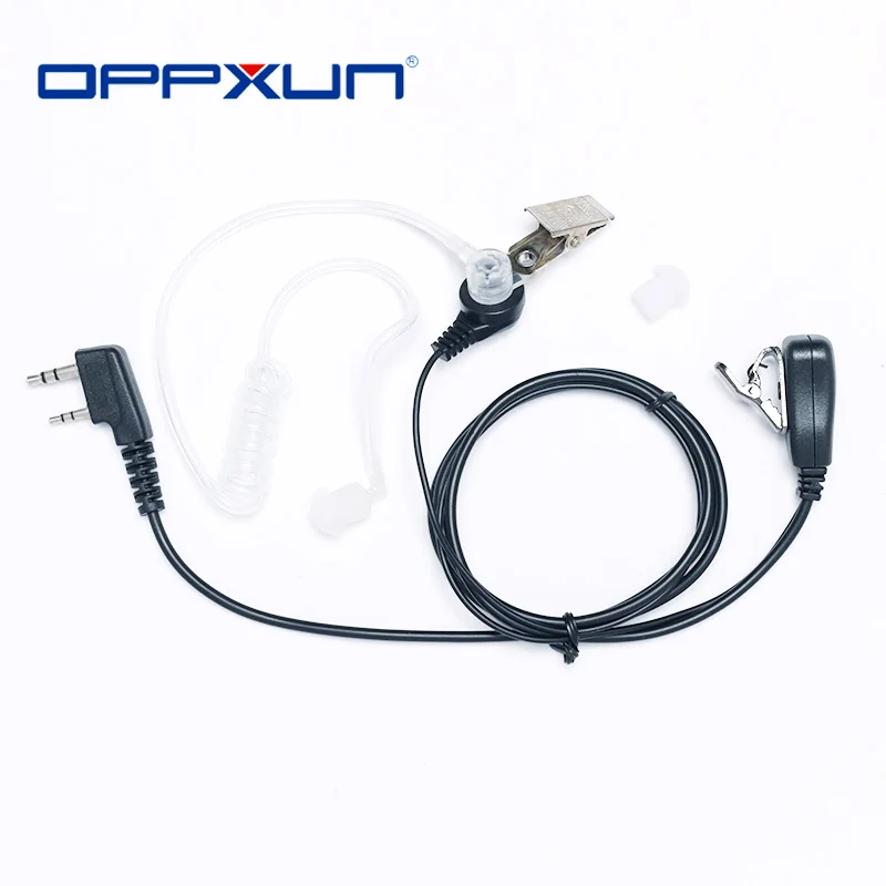 

2 Pin PTT Скрытая Акустическая трубка микрофон гарнитура наушники для Kenwood Baofeng