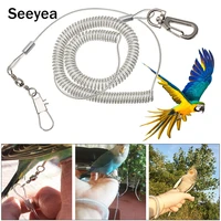 parrot flying rope bird foot ring set flight training rope flexible bird chain anti bite plastic wire rope macaw pet supplies