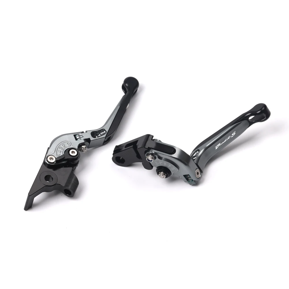 

With Logo 20 Color Motorcycle CNC Aluminum alloy Adjustable Foldable Brake Clutch Lever Accessories For Suzuki Bandit 650 S 2015