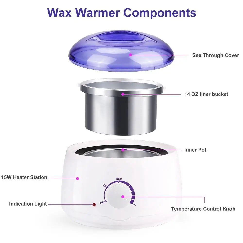 Электрический комплект для эпиляции нагреватель воска 500 куб. См + жесткие