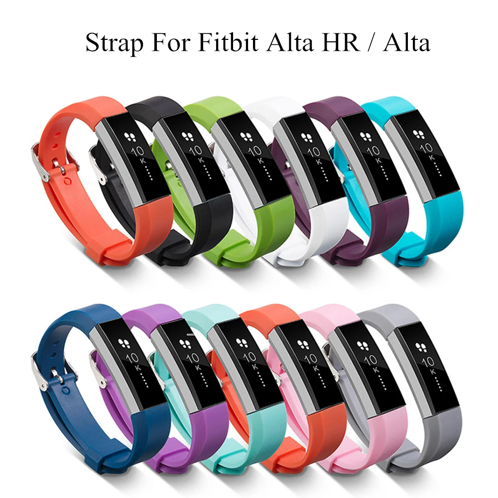

Силиконовый ремешок для Fitbit Alta HR, Мягкий регулируемый браслет, спортивный сменный ремешок для часов Fitbit Alta HR/ Alta