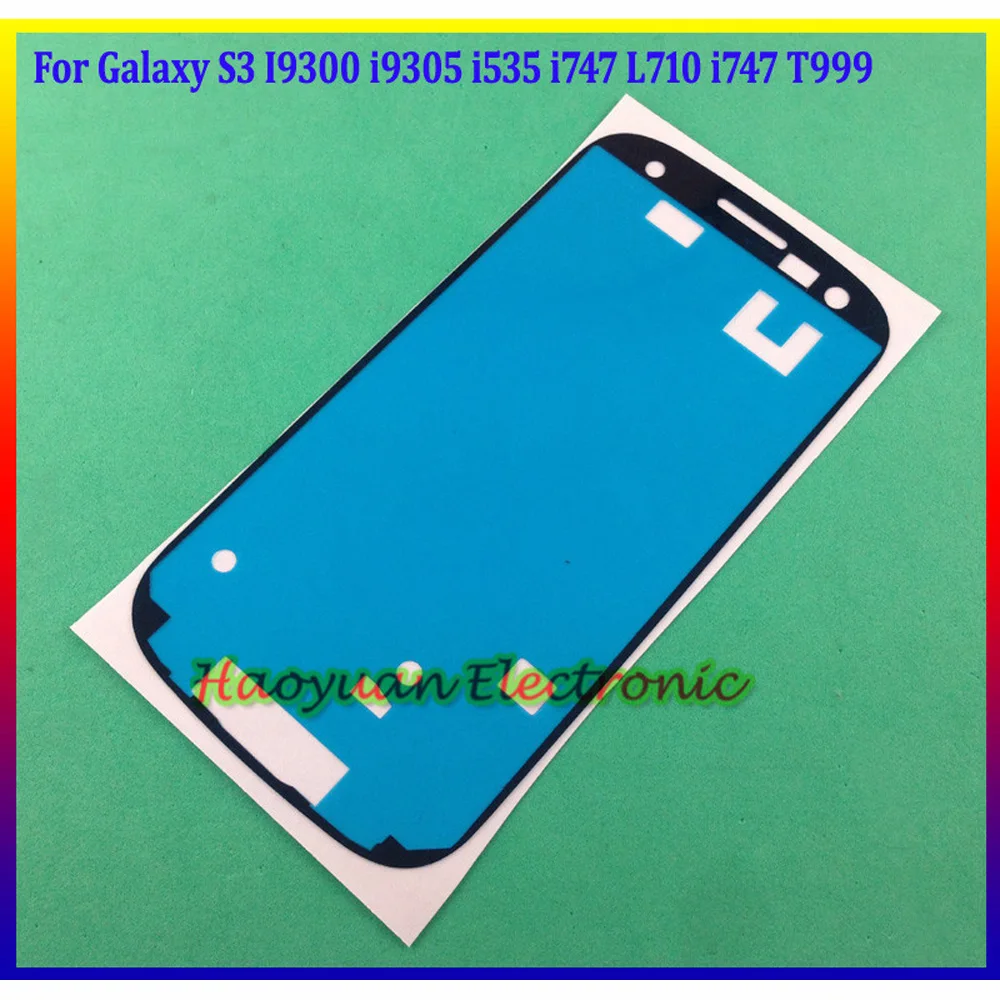 Новая Оригинальная клейкая наклейка на переднюю рамку для Samsung Galaxy S3 i9300 T999 i747 L710