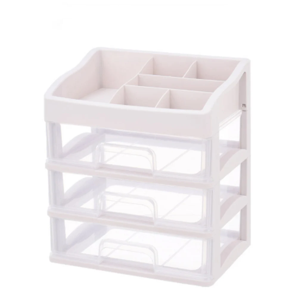 

Jewelry Container Make Up Case Makeup Brush Holder Organizers Box Makeup Organizer Drawers Plastic Cosmetic Storage Box Rack