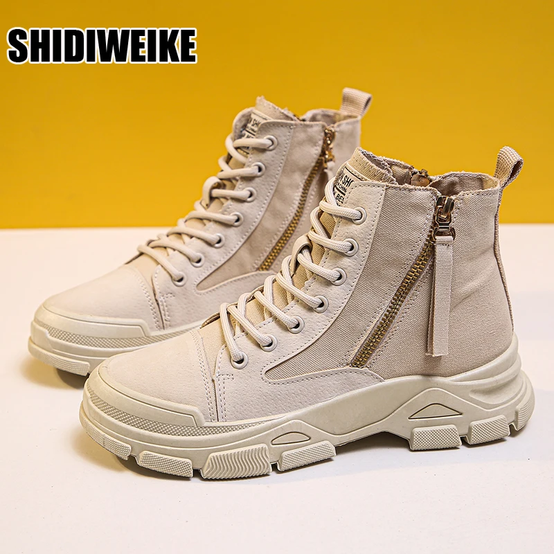 

Женские ботильоны на молнии сбоку, повседневные мотоциклетные ботинки, vc1458, осень 2021