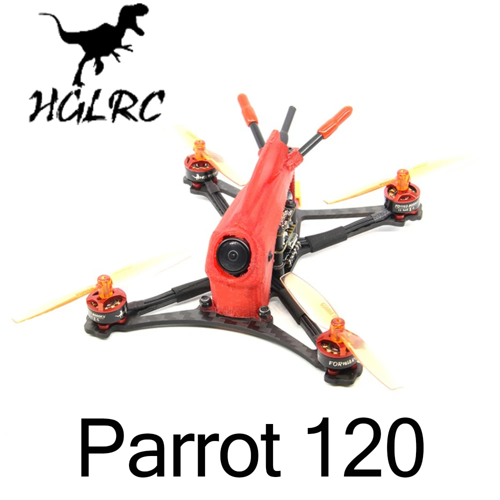 HGLRC Parrot120 120 мм F4 2 5 дюймов зубочистка FPV гоночный Дрон PNP BNF w/400 mW VTX Turbo Eos2 камера без