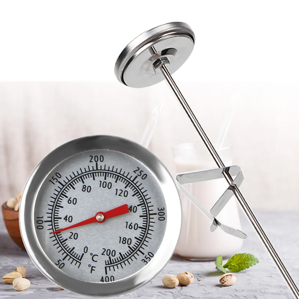 

Probe Thermometer Milk Coffee Food Meat Gauge Cooking Temperature Meter 0~200℃ Stainless Steel Kitchen Tools