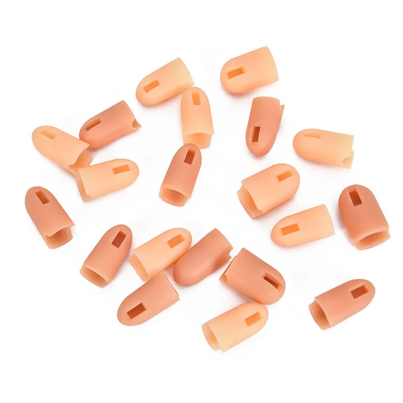 10 шт./компл. Дизайн ногтей Практика рук силиконовый чехол для пальцев поддельные