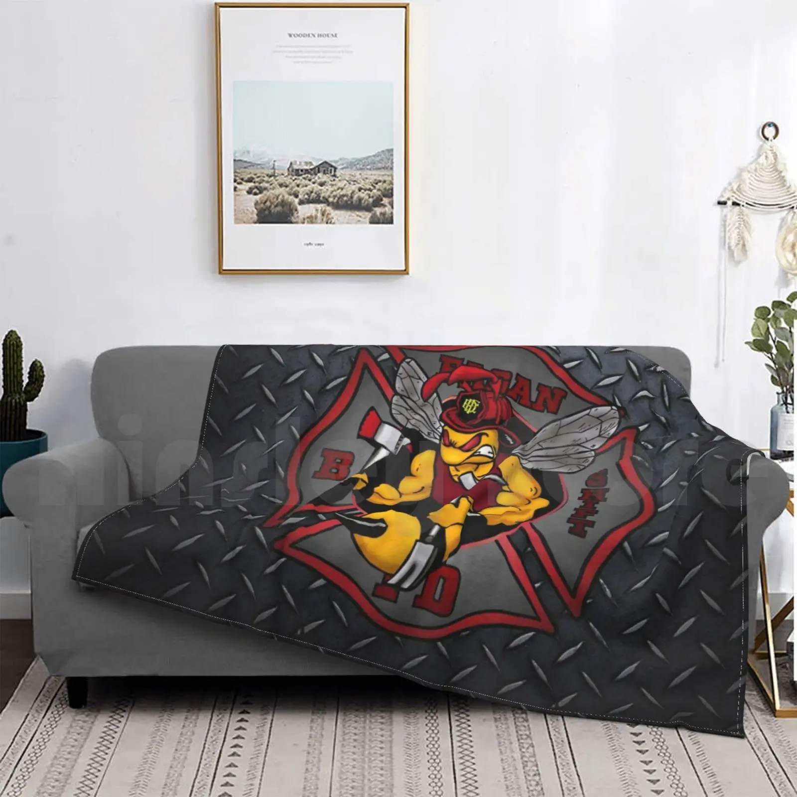 Повседневное одеяло Efd B Shift для дивана кровати путешествий пожарного Eagan