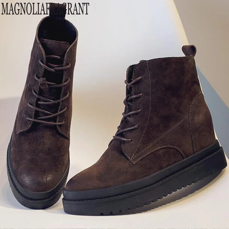 Женские зимние ботинки новые визуально увеличивающие рост Натуральная кожа