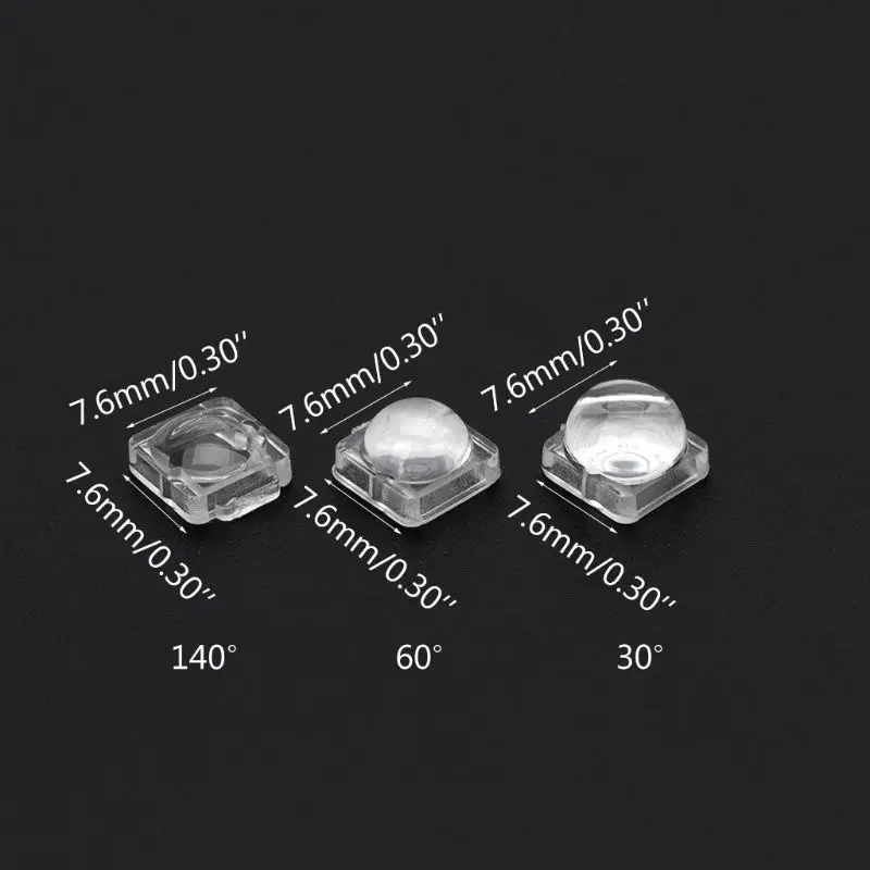 100 шт. объектив для 5050 светодиодный WS2812 APA102 WS2811 SK6812 30 60 угол 140 градусов