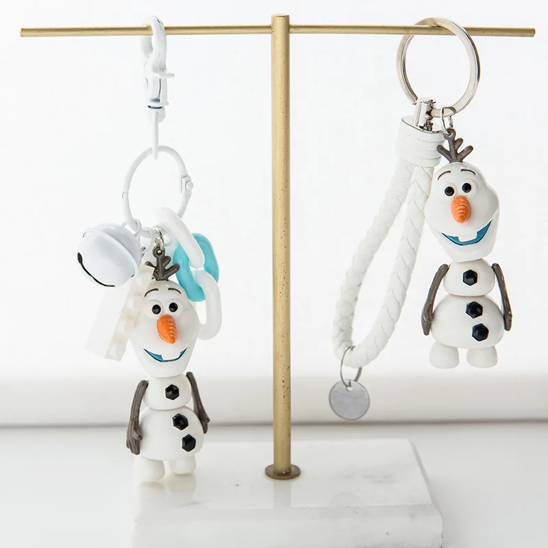 

Anime Snowman Keychain Cute Cartoon Frozen 2 Snowman Olaf Key Ring Charms Trinket For Women's Girls Bag Car Keychains Kids Gift