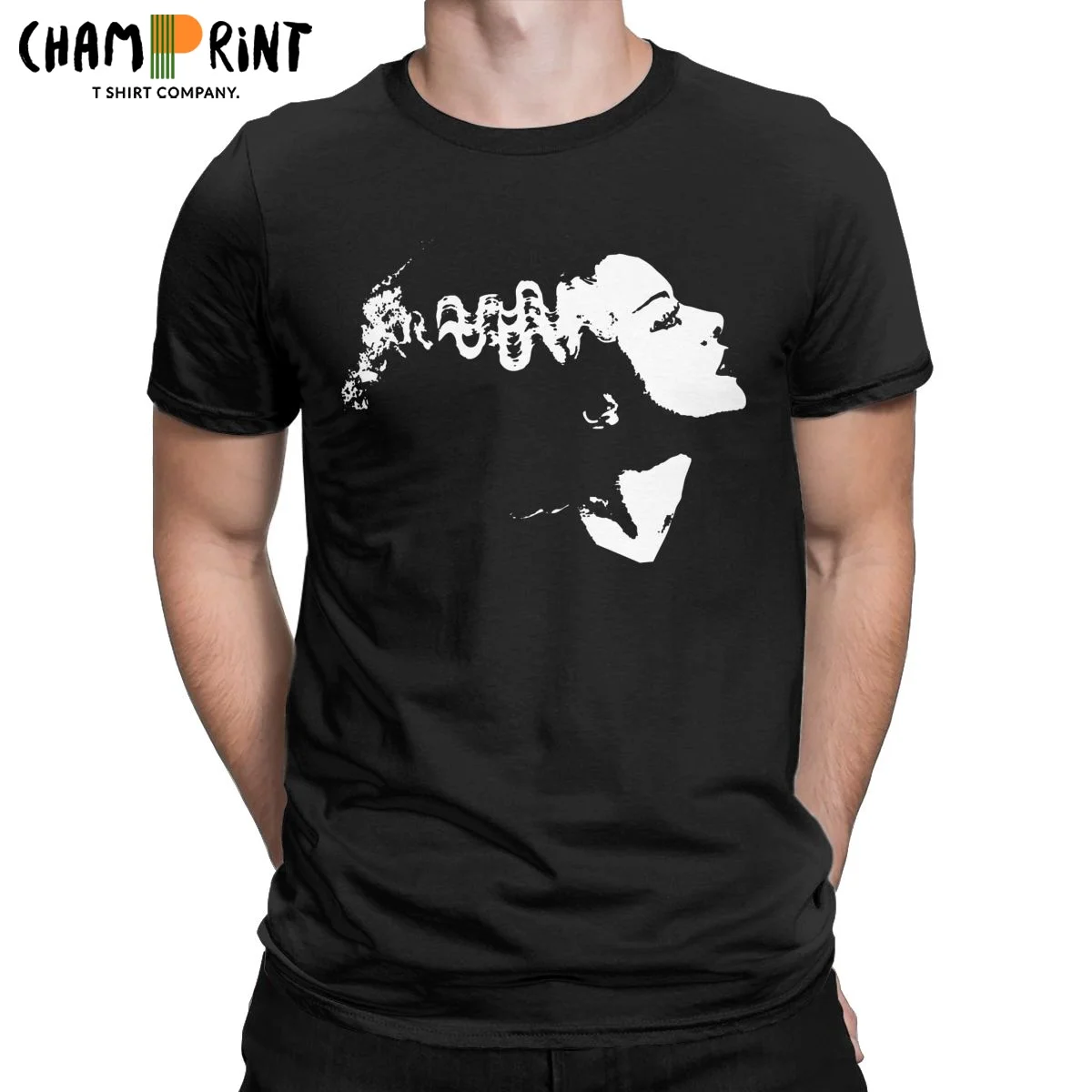 

Футболки Bride Of Frankenstein 1935, Мужская винтажная футболка из 100% хлопка с круглым вырезом, Оригинальная одежда