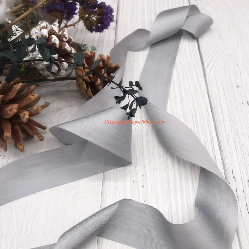 new color 32mm size pure silk normal silk ribbon for embroidery and handcraft project,gift packing
