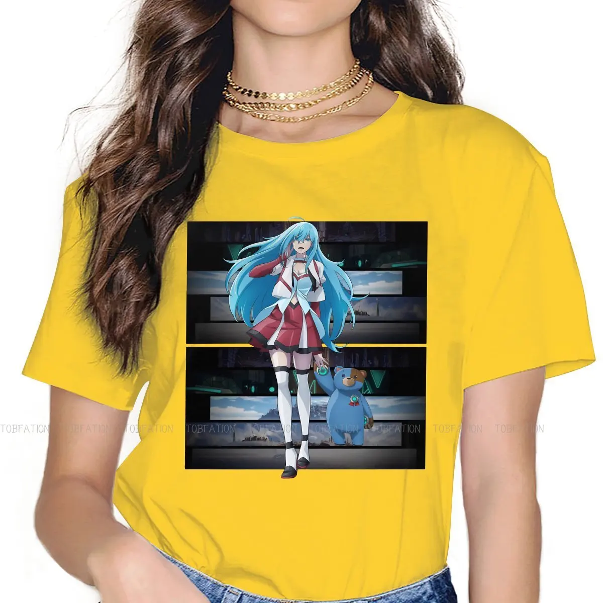 

Casual Casual TShirt Vivy Fluorite Eyes Song Diva AI Matsumoto TV Series Creative Tops Leisure T Shirt Female 4XL Unique