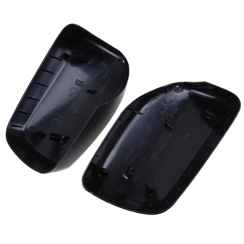 

Door Side View Mirror Cover Caps Matte Black Set Fit for BMW 5/6 Series E60 E61 E63 E64 2003-2010 51167078359 51167078360