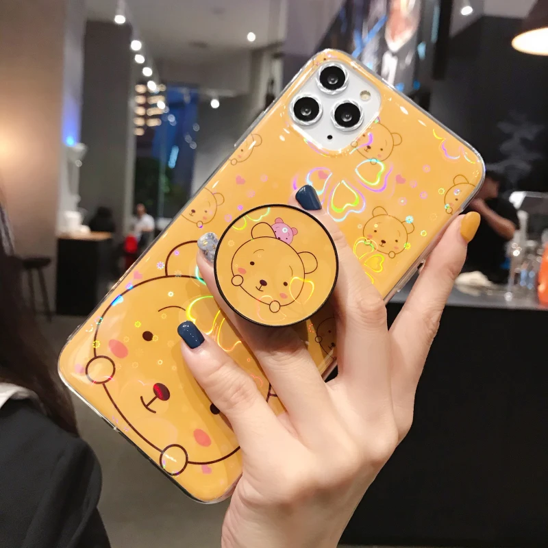 Цветной чехол для телефона с мультяшным животным iPhone X XR SX MAX 11 Pro Max 6 6s 7 8 Plus
