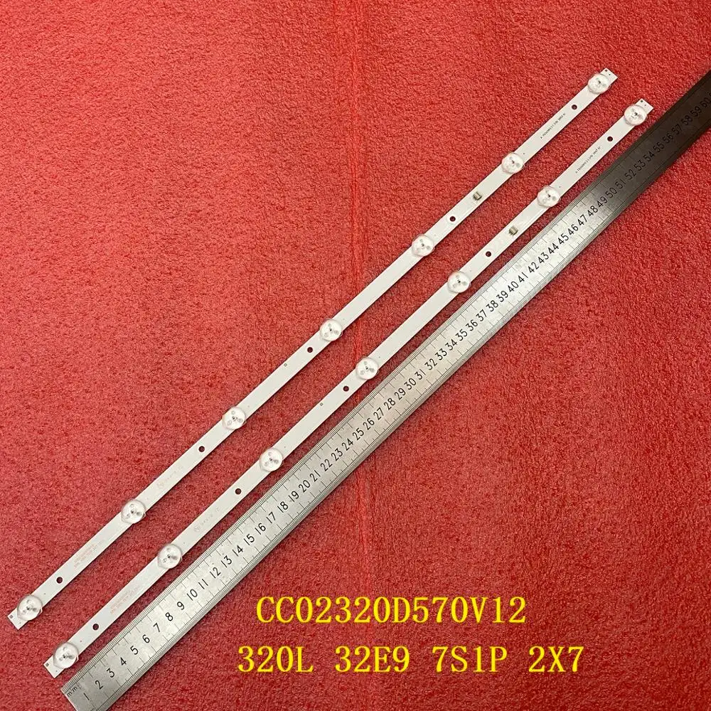 2 шт./компл. светодиодный подсветка полосы для RCA RTDVD3215 B АОС T3211M 320L 32E9 7S1P 2X7 CC02320D570V12