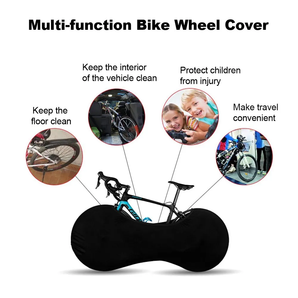 

Bike Wheel Cover, Dustproof Indoor Bicycle Storage Bag, Washable Elastic Bike Wheel Cover Anti-Scratch Gear Wheel Tire Package