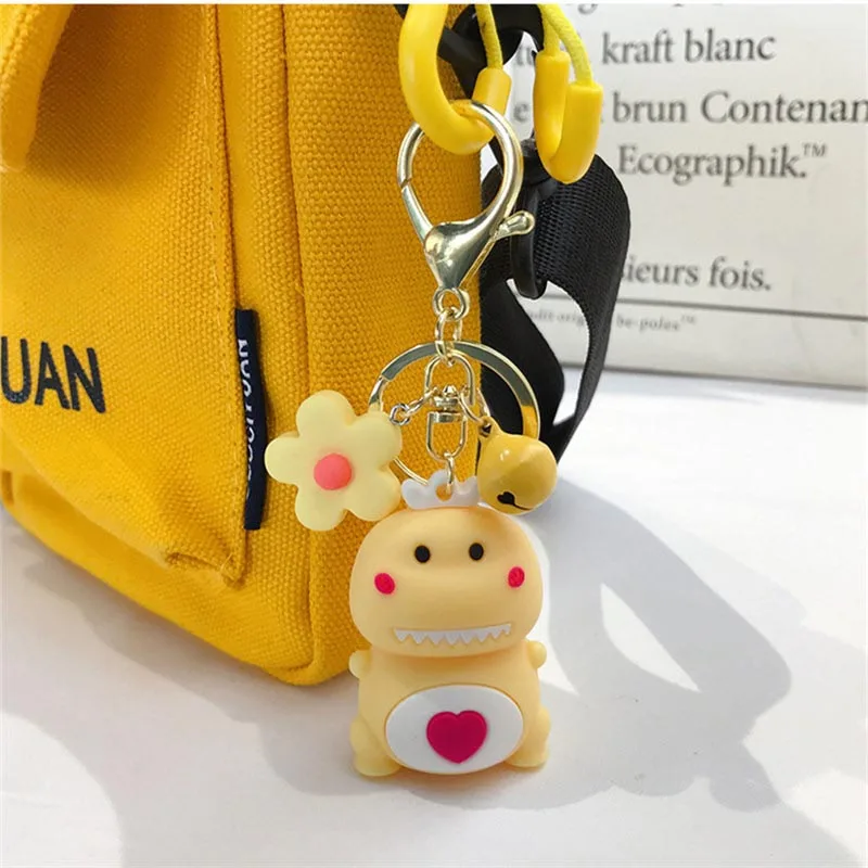 Милый динозавр искусственное пространство женская сумка подвеска колокольчик