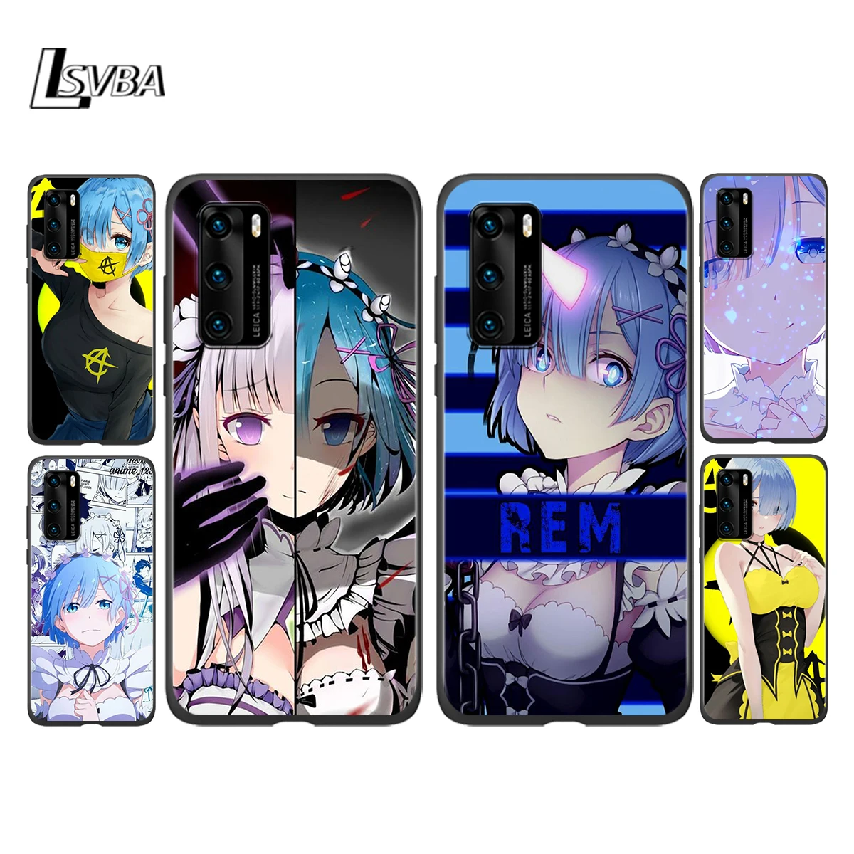 

Silicone Cover Anime cute REM For Huawei P 40 Pro Plus 30 20 10 9 8 Lite mini 5G 4G Pro 2017 2019 Phone Case