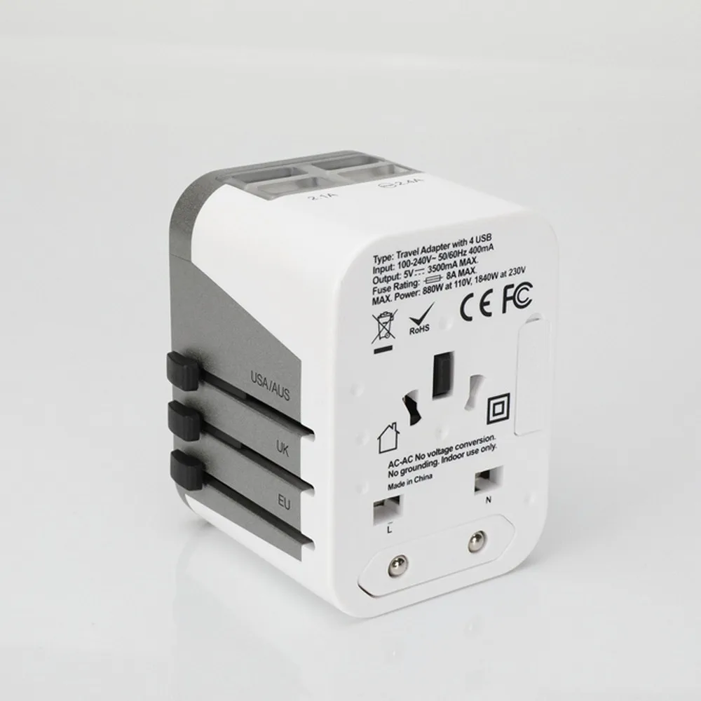 Универсальное автомобильное USB Преобразование гнезда порт вилка аксессуар для