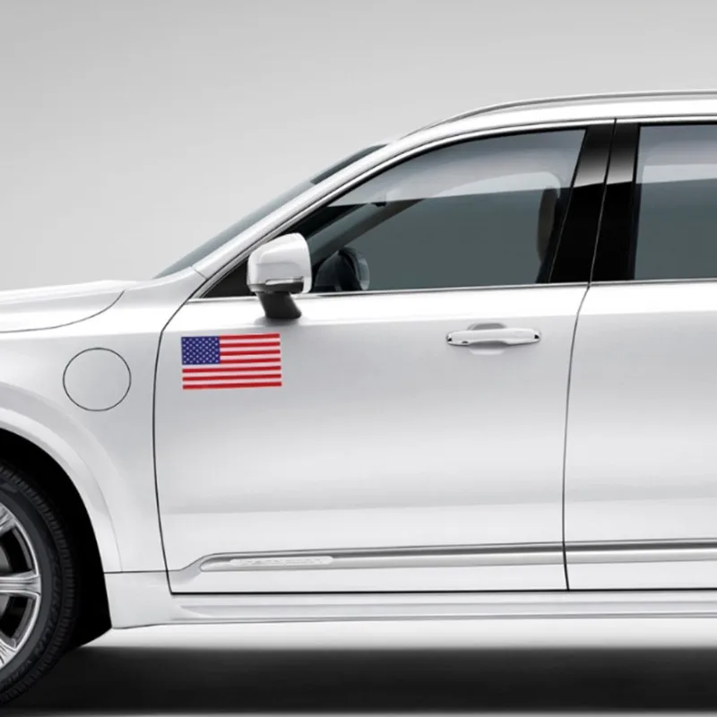 Прямоугольная наклейка американского флага США s Автомобильная виниловая на