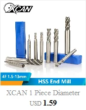XCAN 1 шт. 45/60 градусов 10/14/18/20/25/30/32/35 мм HSS ласточкин хвост фрезы Straigh Концевая фреза ЧПУ фрезы концевой фрезы