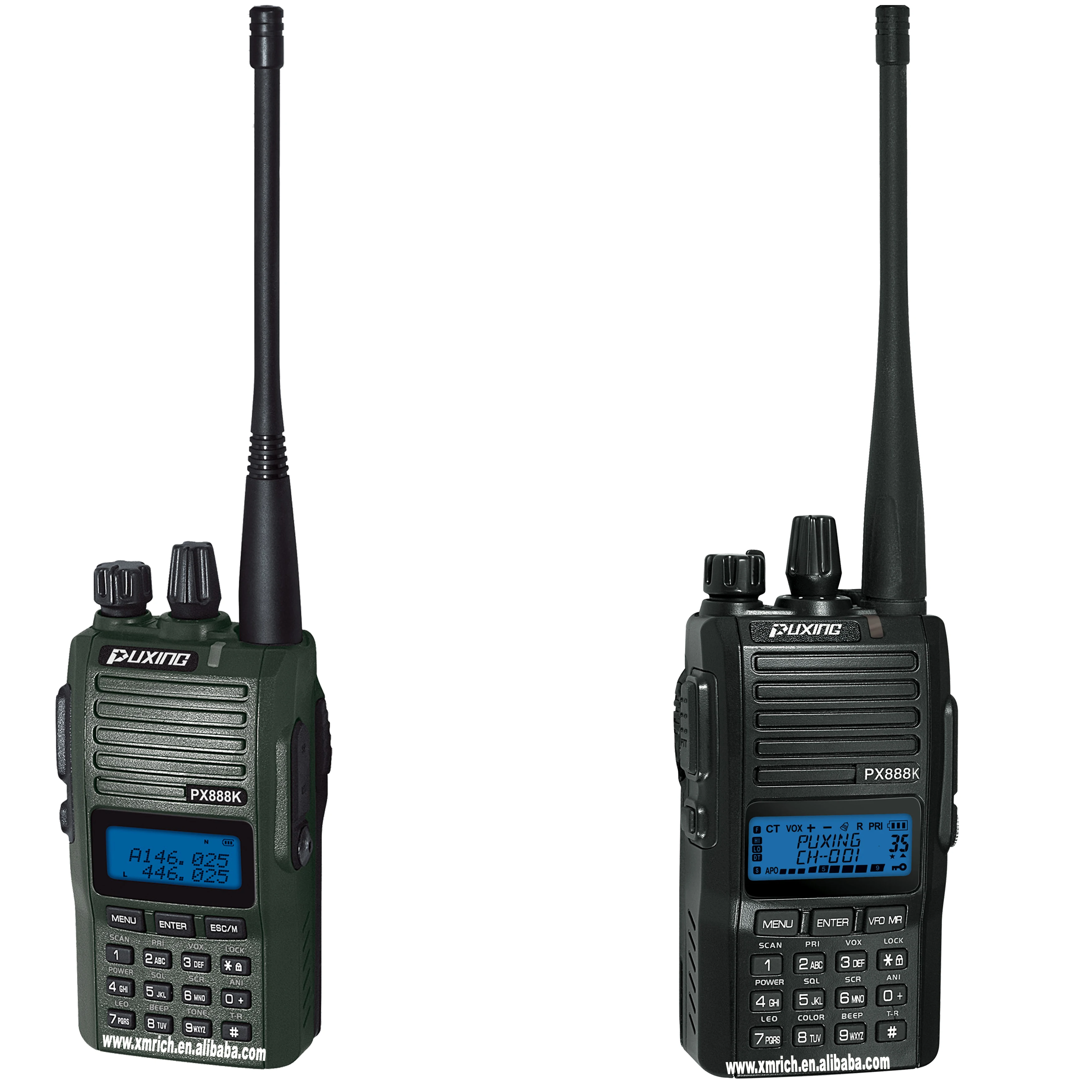 PX 888K 5 Вт Dual Band Радио хорошее качество иди и болтай Walkie Talkie с коэффициентом