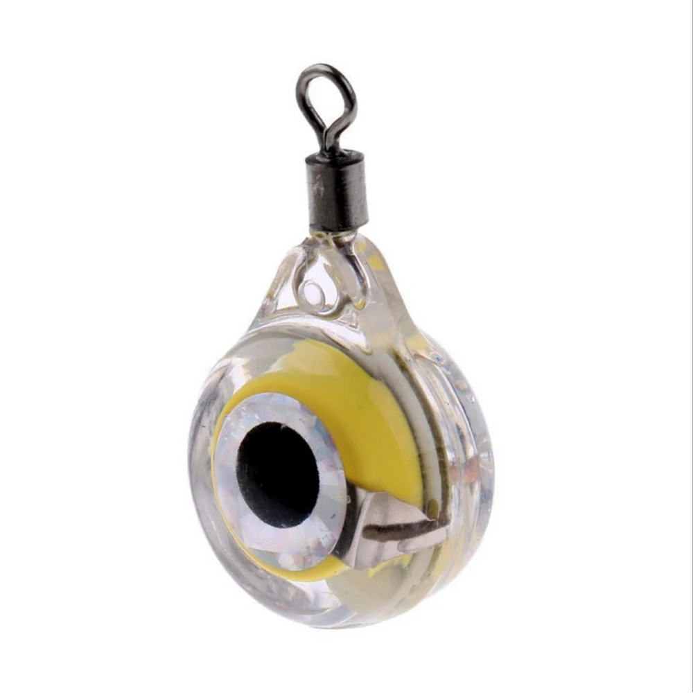 

1 pcs Mini Fishing Lure Light LED Deep Drop Underwater Eye Shape Fishing Squid Fishing Bait Luminous Lure for Attracting Fish