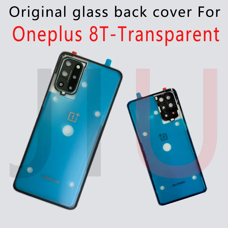 Cristal para OnePlus 8T, cubierta de bater&iacute;a, carcasa trasera, reparaci&oacute;n de oneplus 8t, repuesto de puerta trasera, nuevo, 100%-3