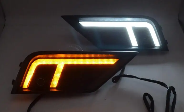 2 шт Автомобильный светодиодный дневной светильник для Volkswagen VW Tiguan 2017 2018 2019 LED DRL с