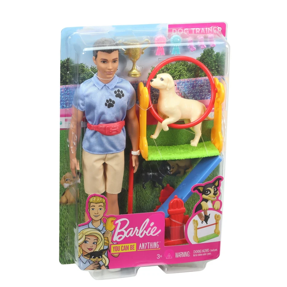 Набор игровой Barbie Кен с животными Кинолог GJM34 | Игрушки и хобби