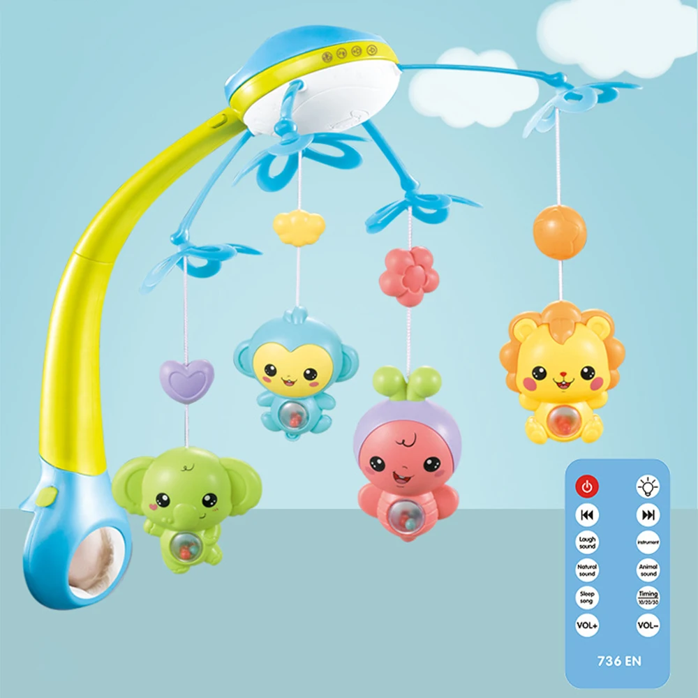 Новая детская кровать колокольчик Bluetooth управление проекция музыка кольцо 3 в 1