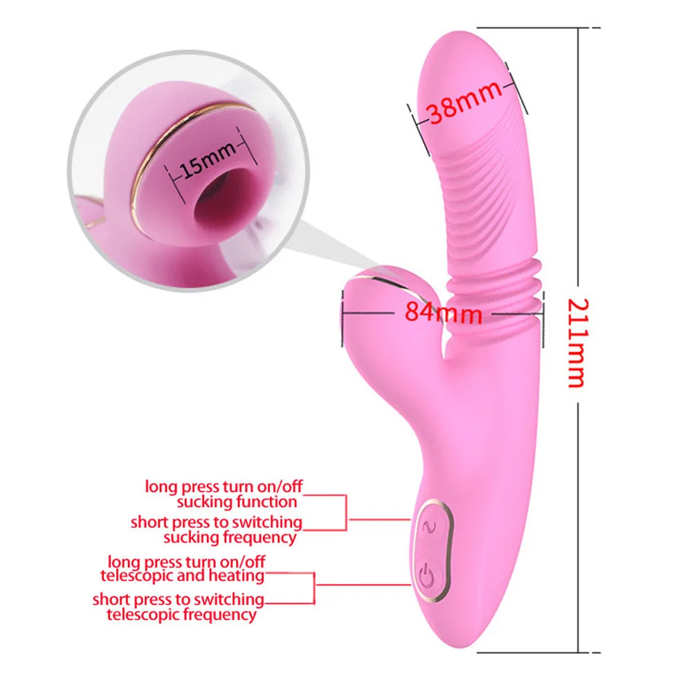 Автоматический телескопический тренер вибратор Отопление для женского