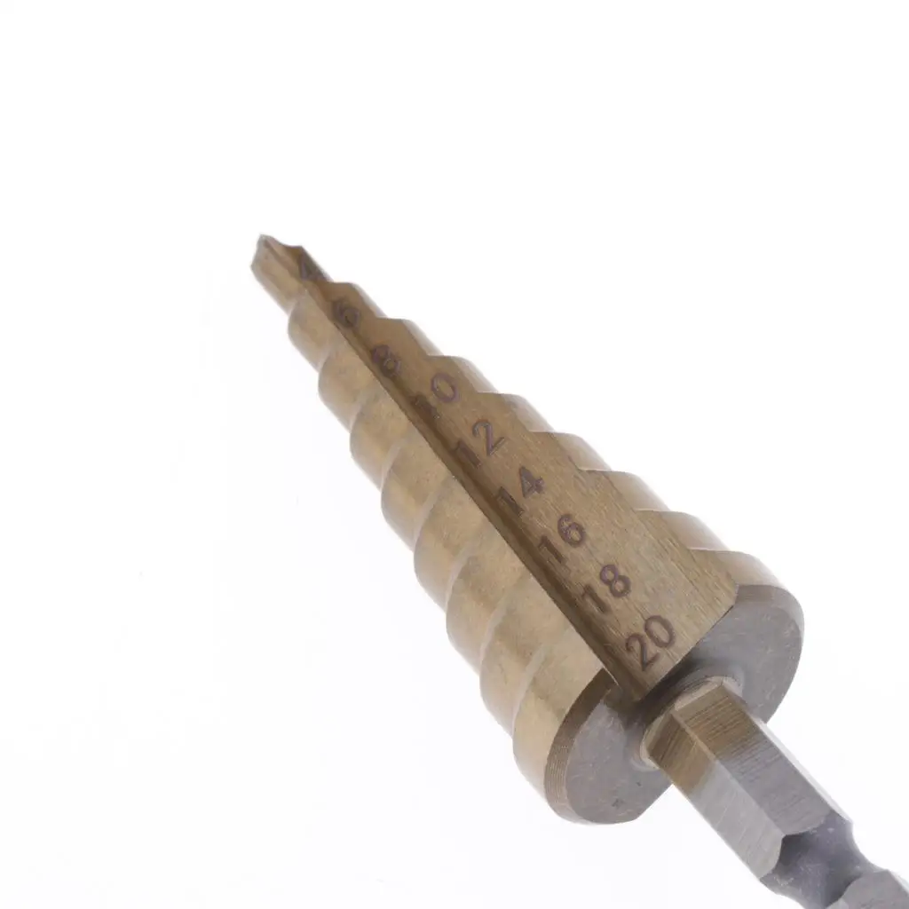 3x Steel Cone Step Drill Bit Multiple Hole Punching Sharpening Cutter Tools for DIY Woodworking Modelling Supplies | Дом и сад