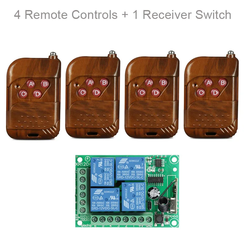 Универсальный беспроводной пульт дистанционного управления QIACHIP 433 МГц 12 В