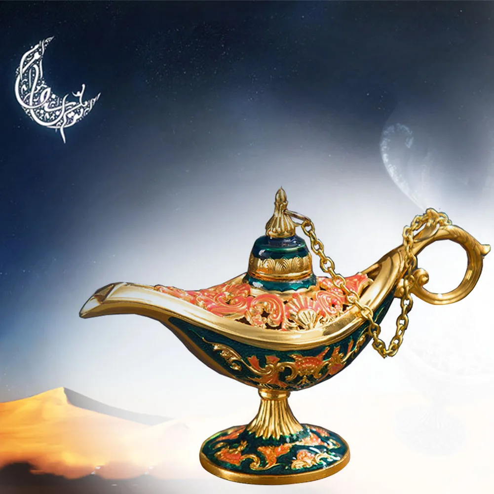 Лампа Aladdin декоративные поделки винтажная резная горелка для благовоний ретро