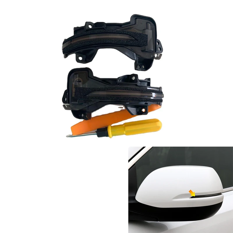 

Car LED Side Wing Mirror Sequential Dynamic Turn Signal Light Blinker Lamp Indicator for Honda CR-V URV Avancier Jade