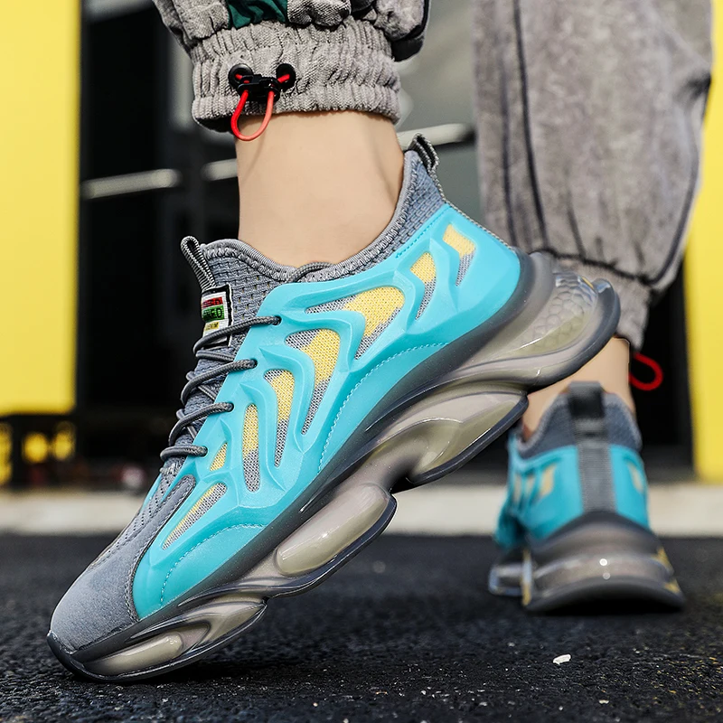 

High Quality Men's Shoes Explosions Torre Ins Tide Shoes Red 2021 New Men's Sports Running Autumn Height Net Sports Type Fit