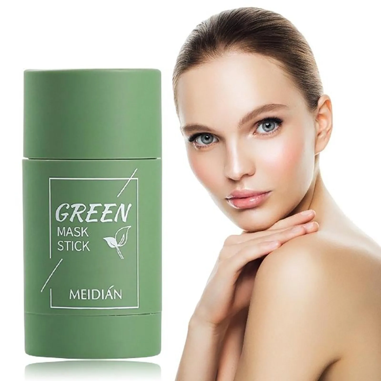 

Green Tea Purifying Stick Mask Oil Control Anti-Acne Eggplant Solid Fine masque visage de soin mascarillas faciales