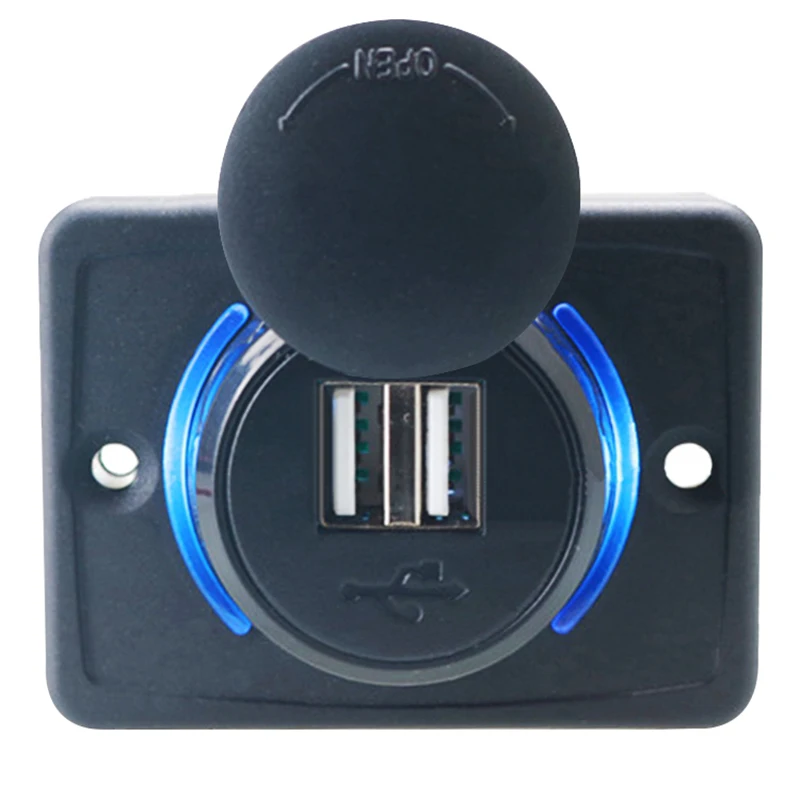 Автомобильное зарядное устройство для мотоцикла 12 В а 2 USB порта|Кабели адаптеры и