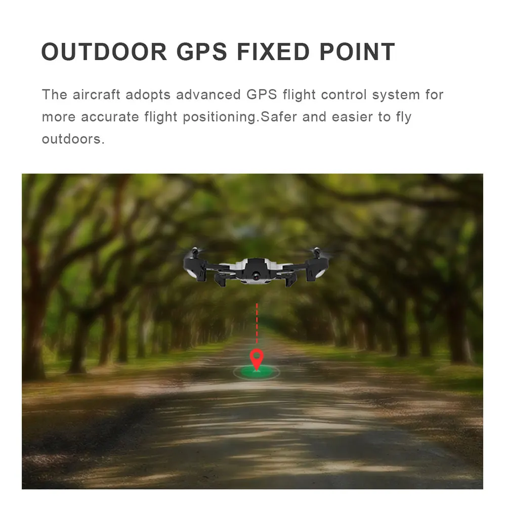 Квадрокоптер Профессиональный Дрон gps с камерой HD 1080P WiFi FPV Surround 20mins fly time широкоугольный пульт дистанционного управления вертолет