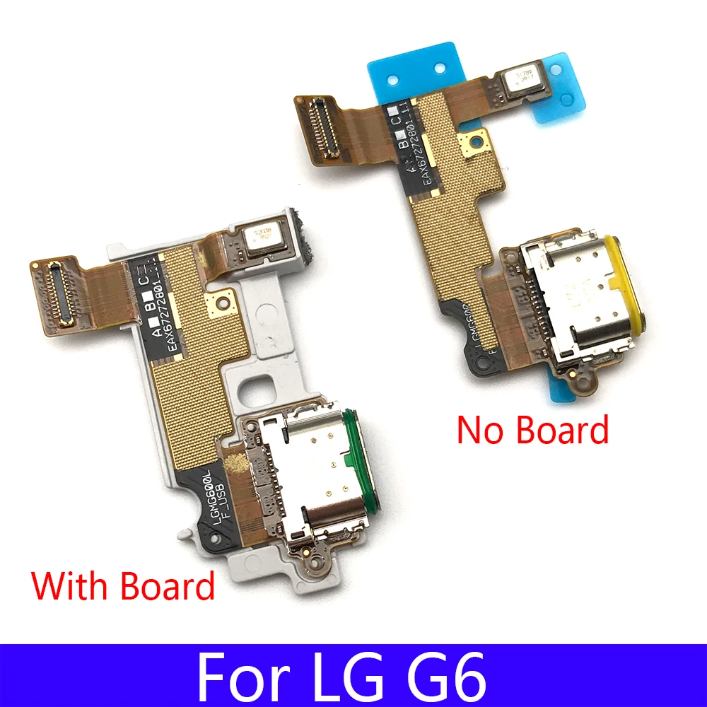 

New Type C Charging Port Charger Dock With Microphone Bottom Board Flex Cable For LG G6 G9 Replacement